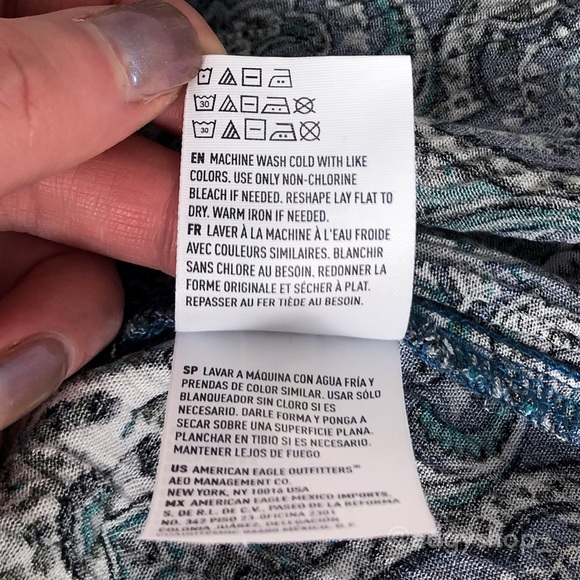 American Eagle | Paisley Halter Keyhole Back Dress - Picture 6 of 6